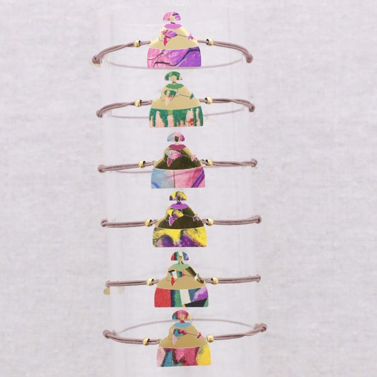 PULSERA ELÁSTICA MENINA ACERO DIBUJO 2