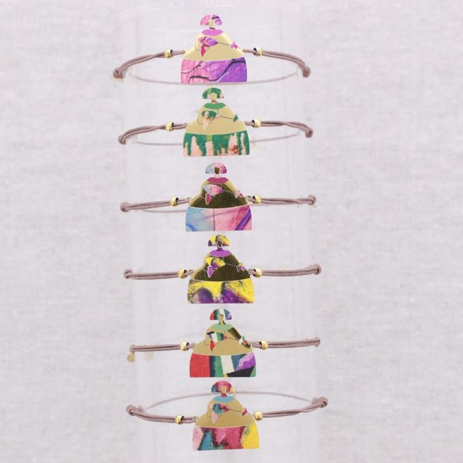 ELASTIC BRACELET MENINA STEEL DRAWING