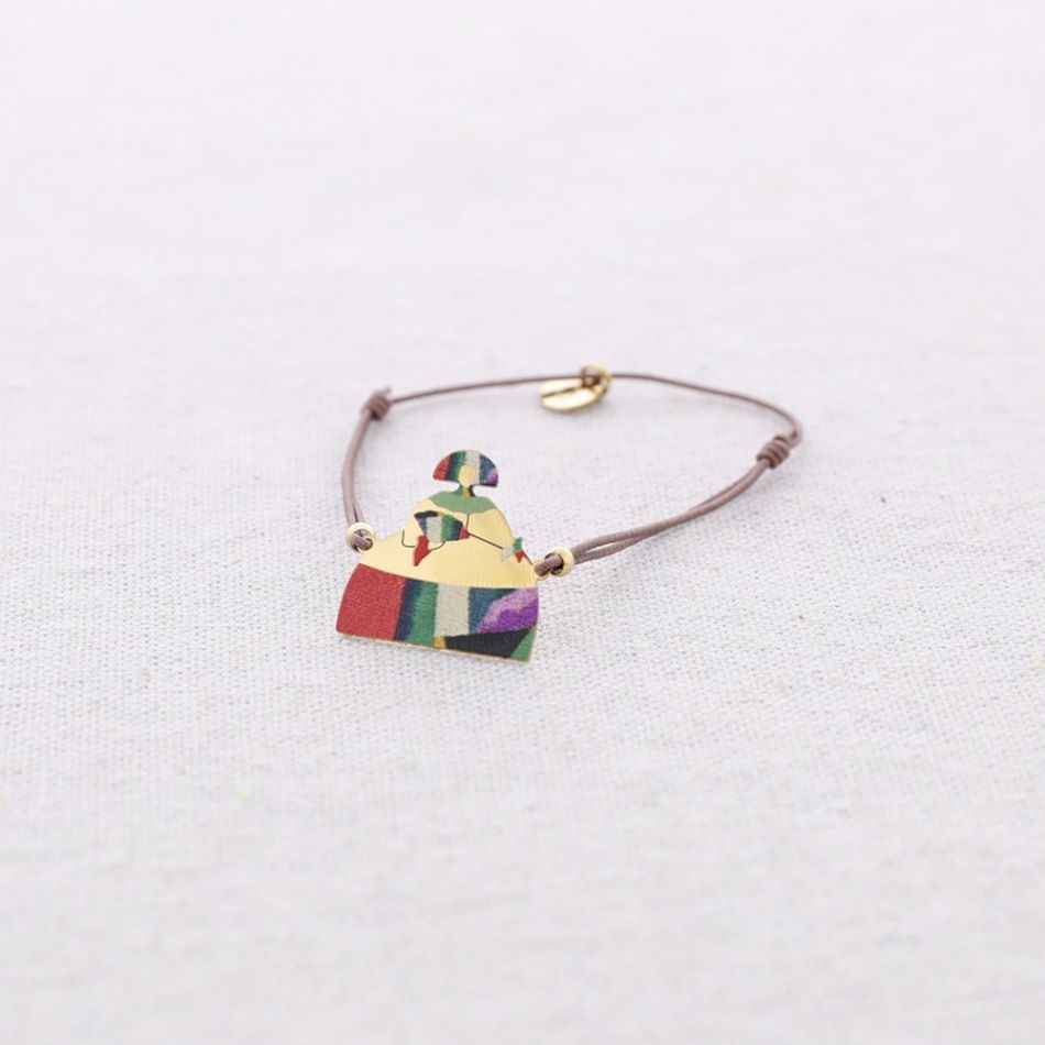 ELASTIC BRACELET MENINA STEEL DRAWING