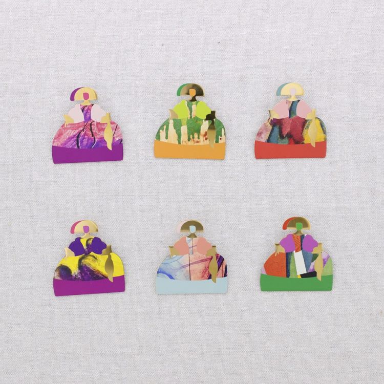 MENINA STEEL BROOCH DRAWING 2