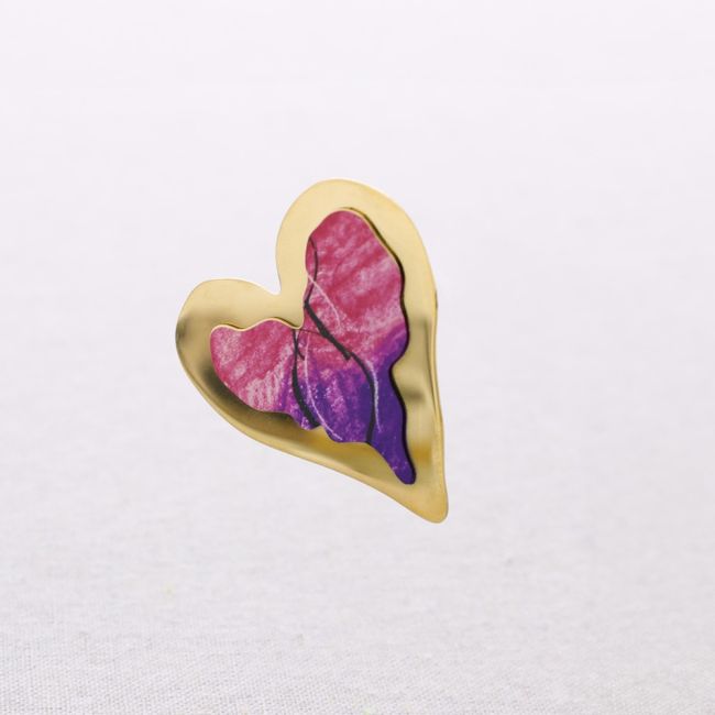 HEART STEEL EARRINGS DRAWING
