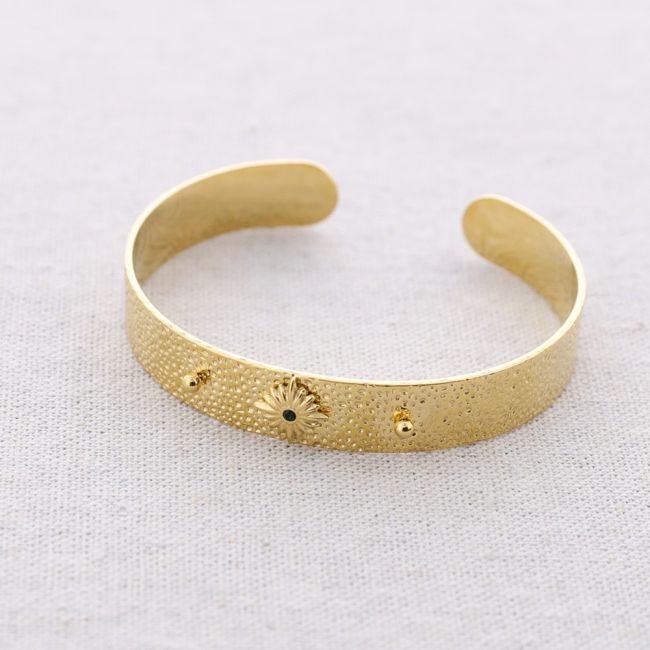 PULSERA ACERO AJUSTABLE CRISTAL