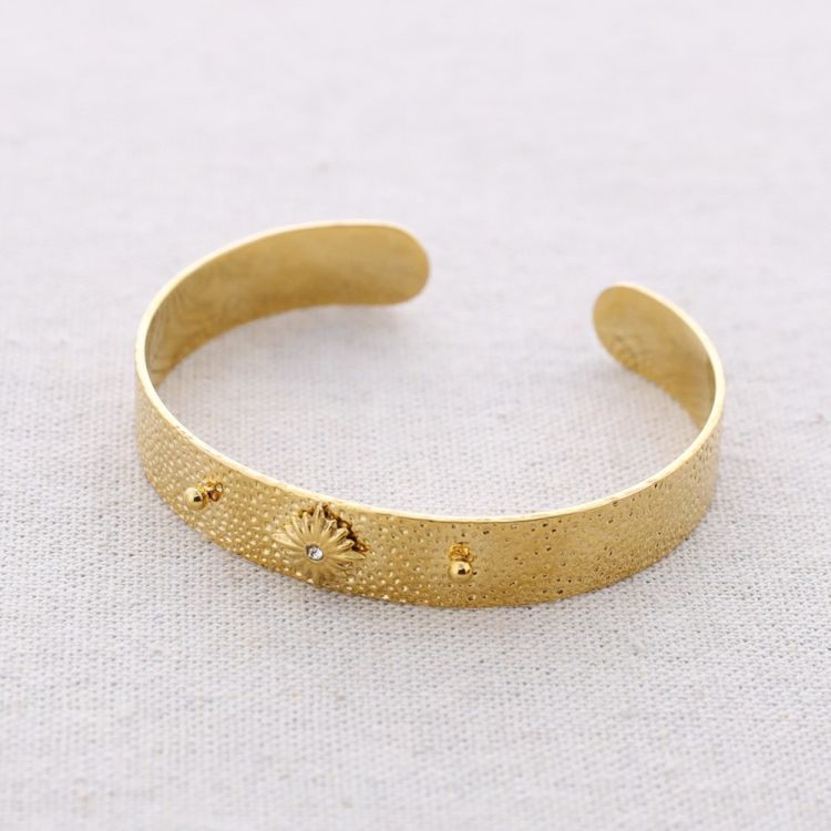 PULSERA ACERO AJUSTABLE CRISTAL