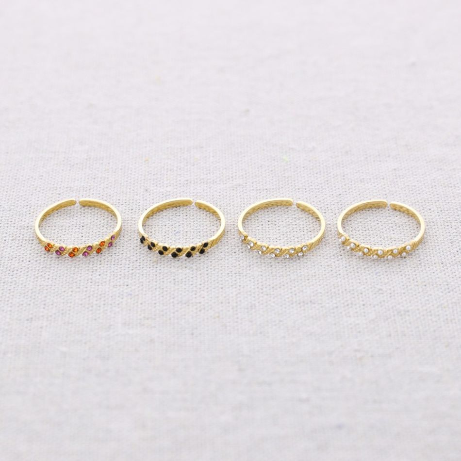 ANILLO ACERO PERLITAS