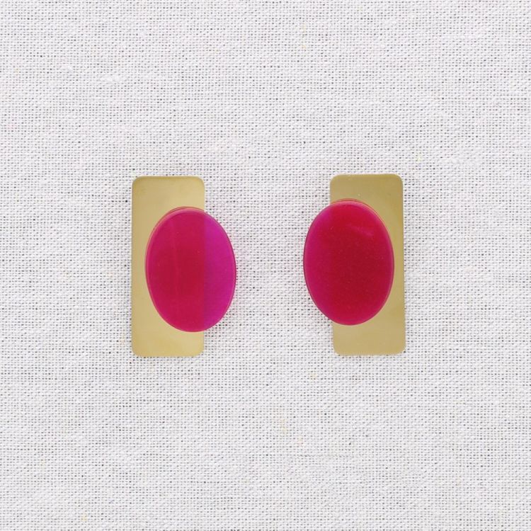GEOMETRIC SHAPE STEEL EARRINGS 2