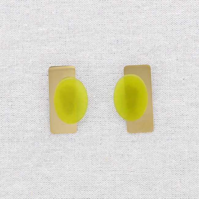 GEOMETRIC SHAPE STEEL EARRINGS