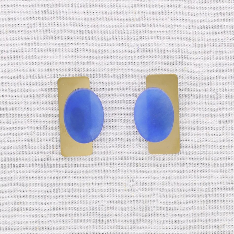 GEOMETRIC SHAPE STEEL EARRINGS