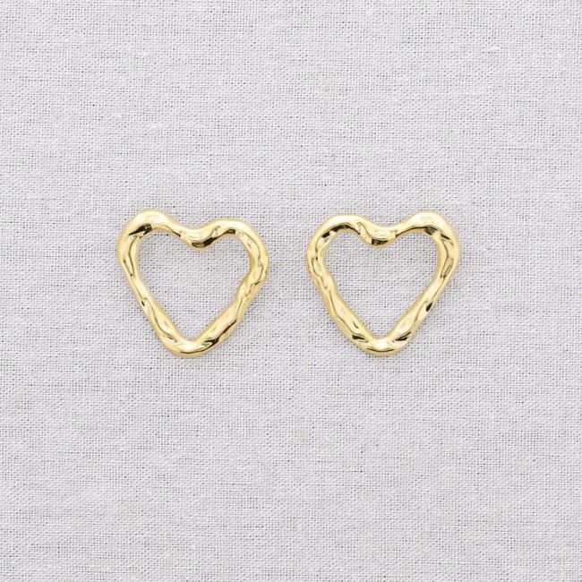 HEART STEEL EARRINGS