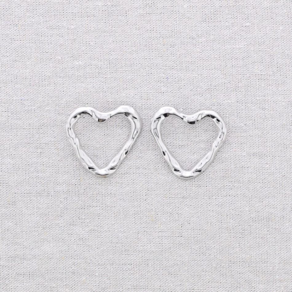 HEART STEEL EARRINGS