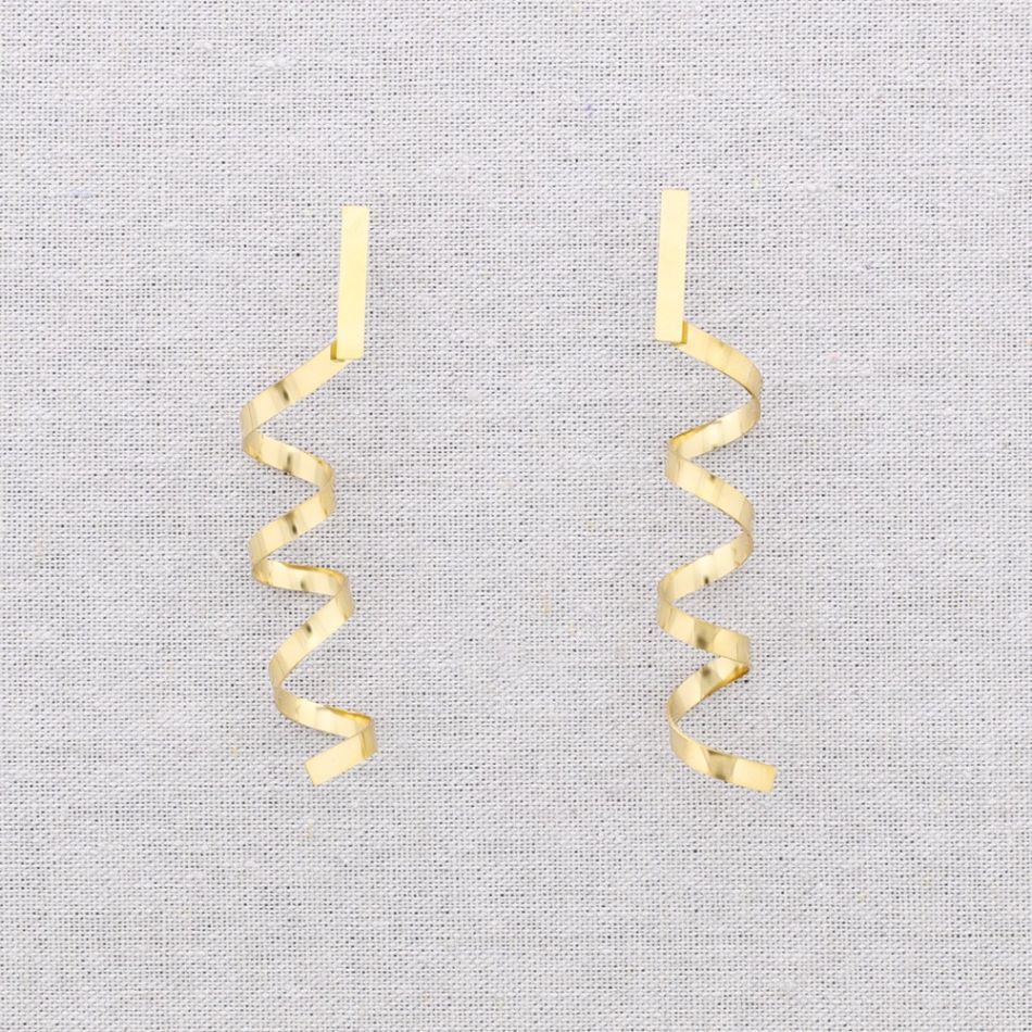 PENDIENTES ACERO ESPIRAL