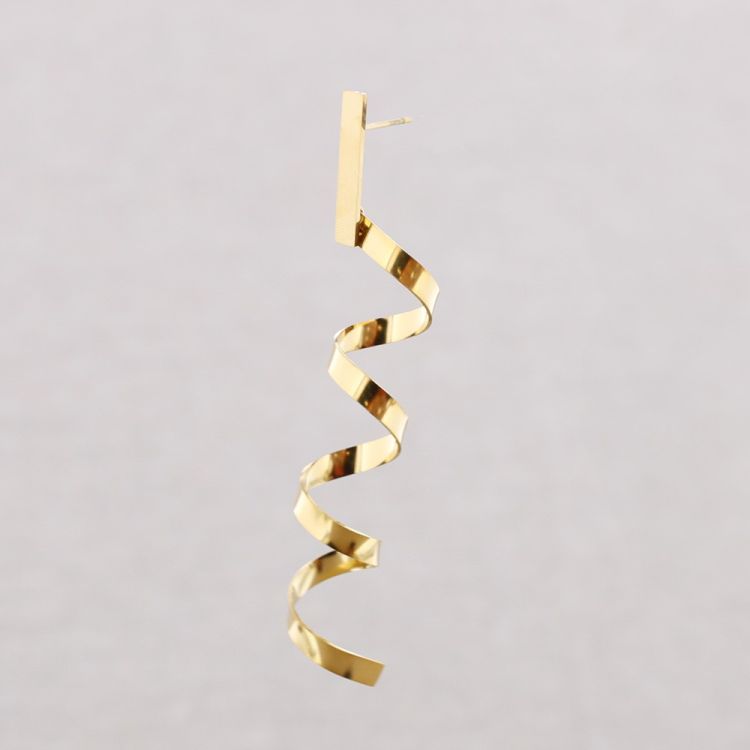 PENDIENTES ACERO ESPIRAL