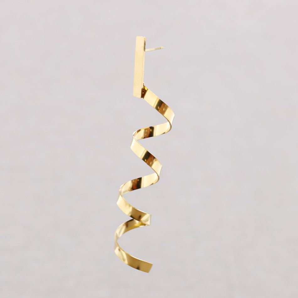 PENDIENTES ACERO ESPIRAL