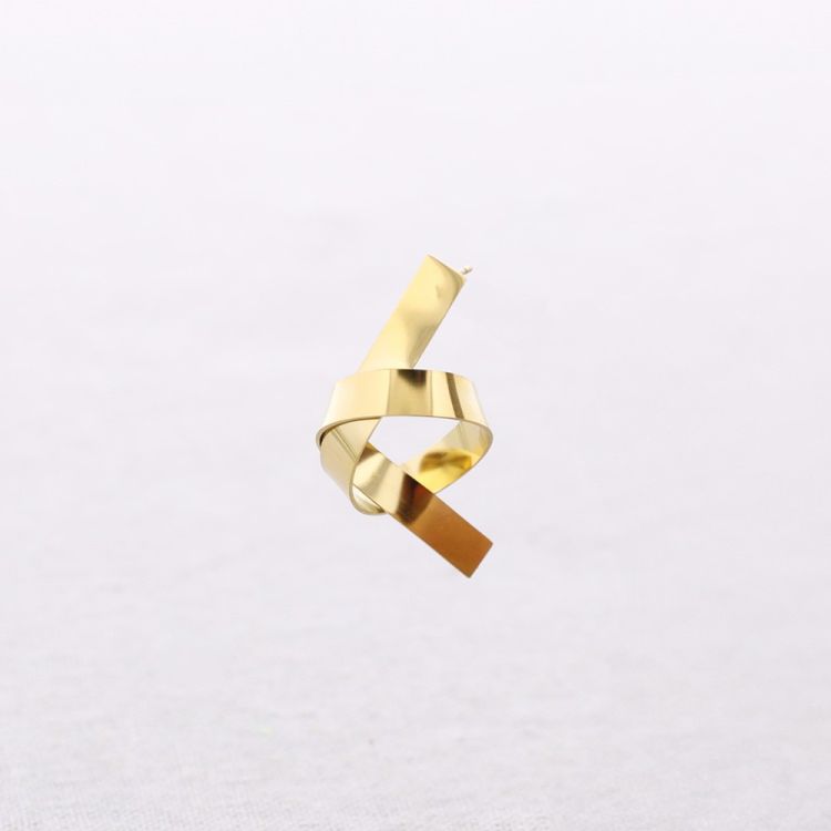 PENDIENTES ACERO NUDO