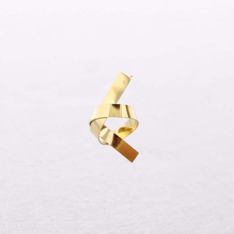PENDIENTES ACERO NUDO