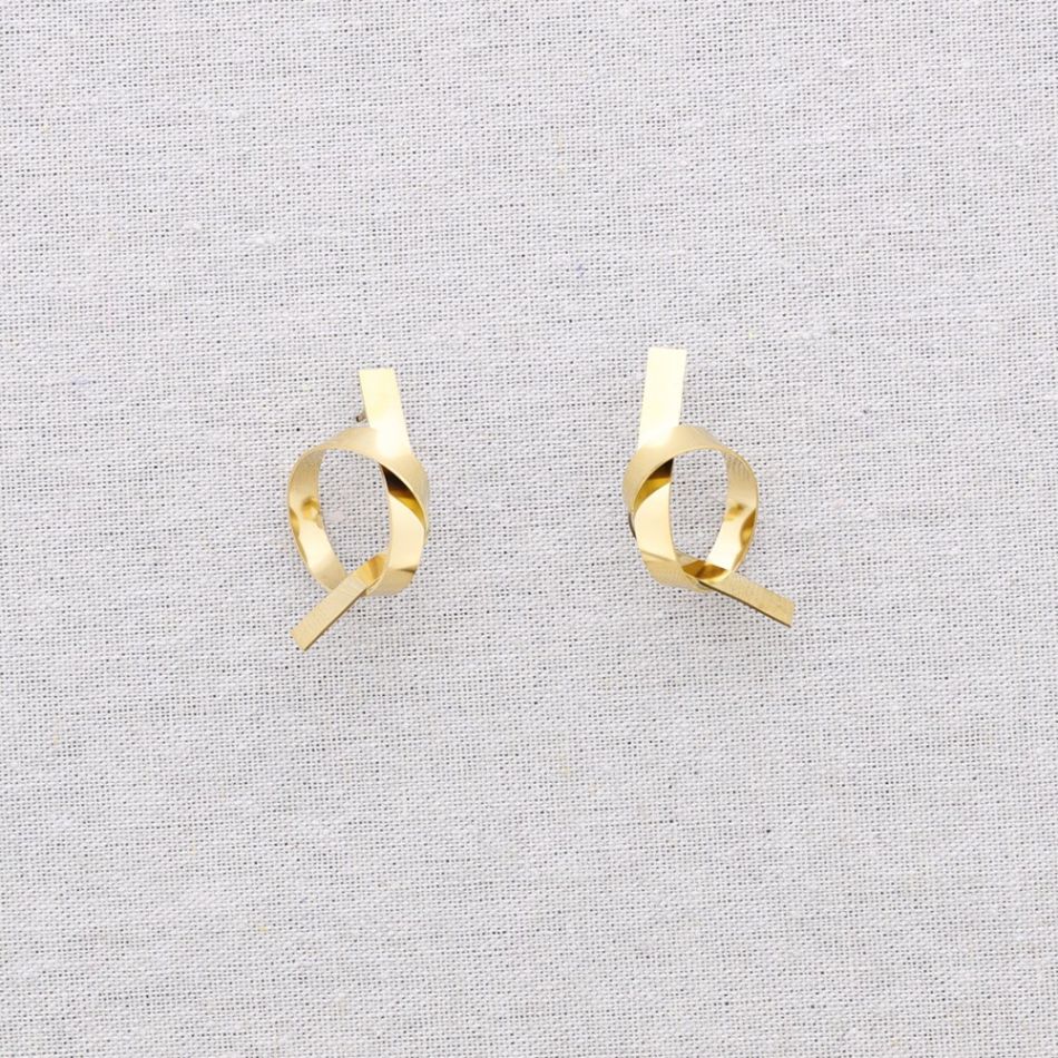 STEEL KNOT EARRINGS
