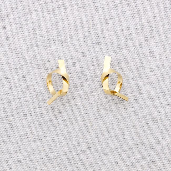 STEEL KNOT EARRINGS