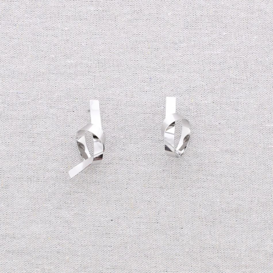 STEEL KNOT EARRINGS