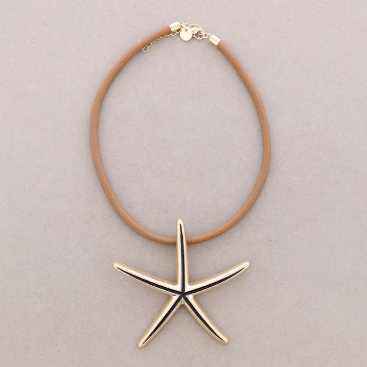 GARGANTILLA CORDÓN GOMA ESTRELLA DEL MAR METAL 2