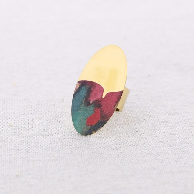 OVAL STEEL RING HALF DRAWING