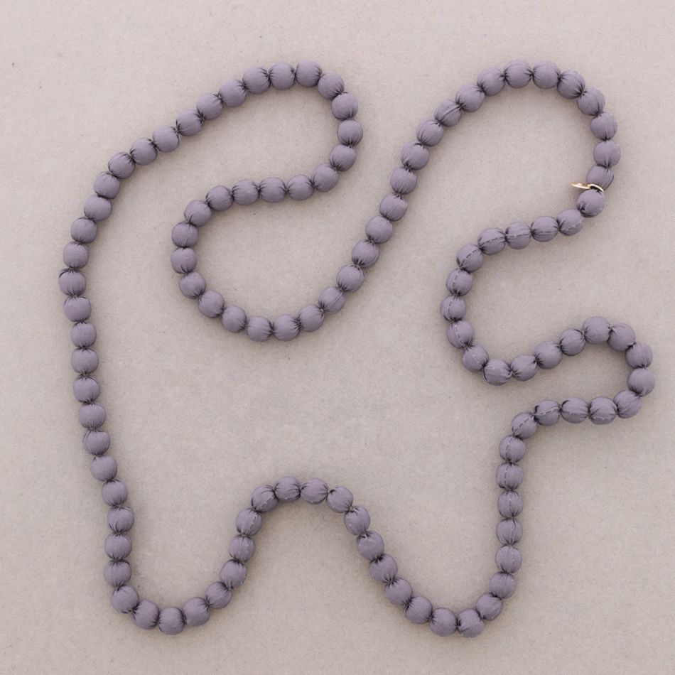 LONG NECKLACE WITH COATED BALLS 10MM*1.2M