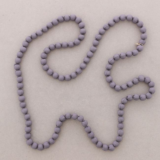 LONG NECKLACE WITH COATED BALLS 10MM*1.2M