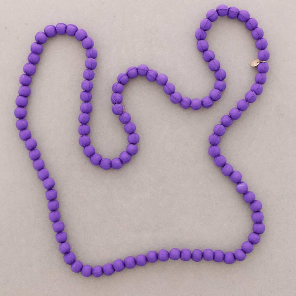LONG NECKLACE WITH COATED BALLS 10MM*1.2M