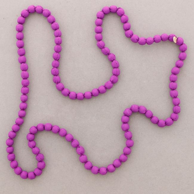 LONG NECKLACE WITH COATED BALLS 10MM*1.2M