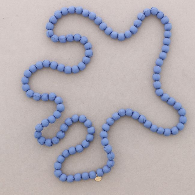 COLLAR LARGO BOLAS REVESTIDAS 10MM*1,2M