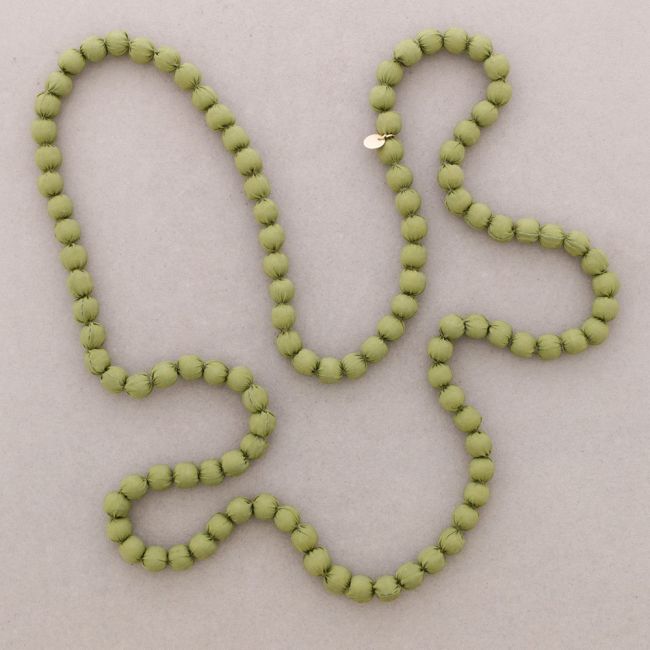 LONG NECKLACE WITH COATED BALLS 10MM*1.2M