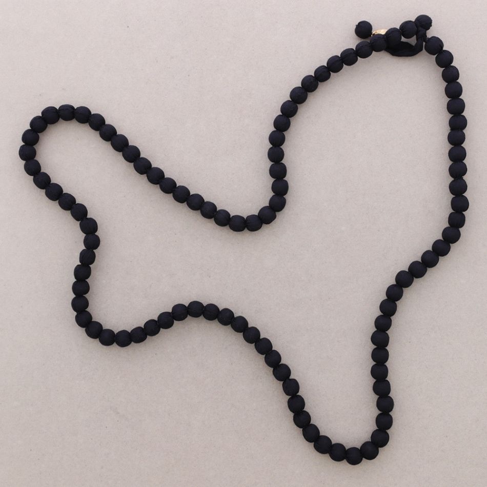 COLLAR LARGO BOLAS REVESTIDAS 1,1M