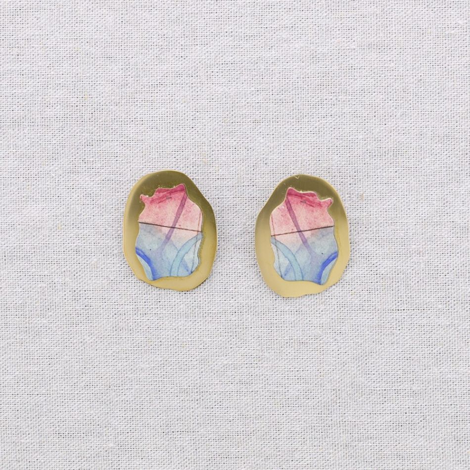 PENDIENTES PRESIÓN ACERO DIBUJO