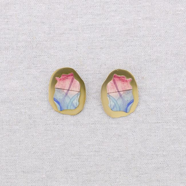PENDIENTES PRESIÓN ACERO DIBUJO