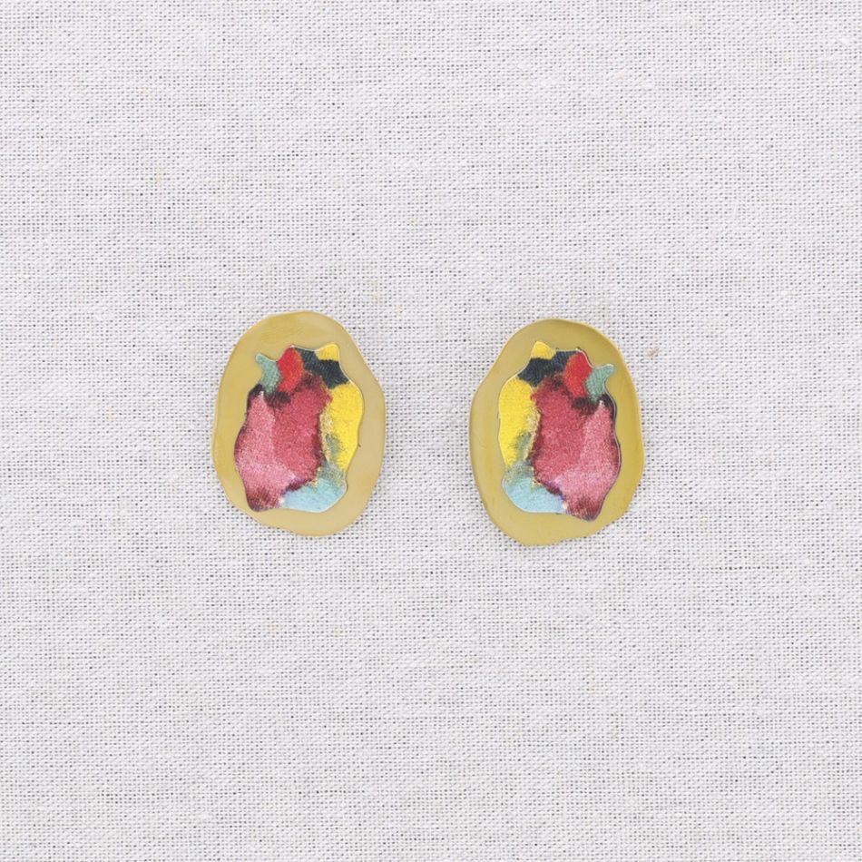 PENDIENTES PRESIÓN ACERO DIBUJO