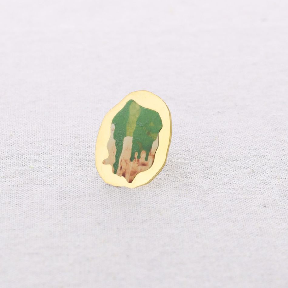 ANILLO ACERO AJUSTABLE MEDALLA DIBUJO