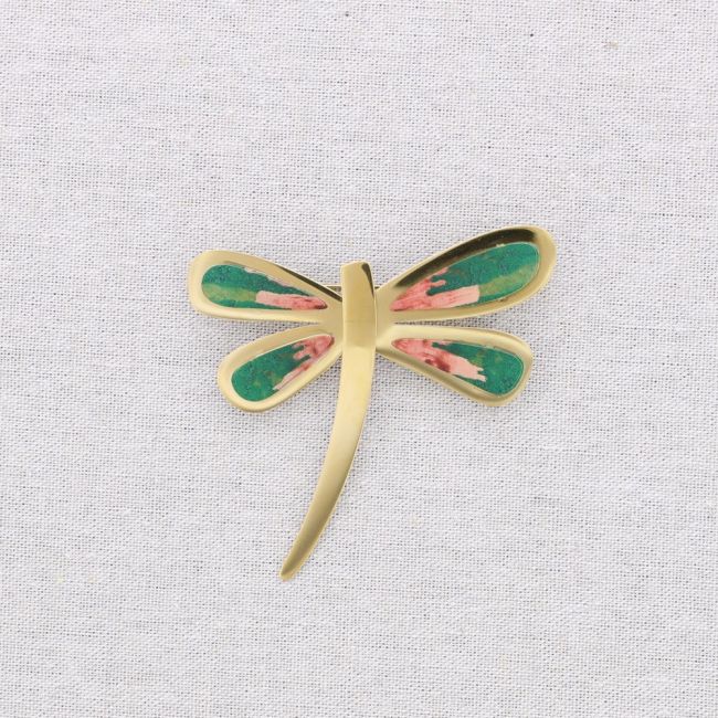 BROCHE ACERO LIBÉLULA DIBUJO