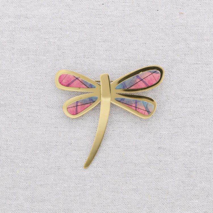 BROCHE ACERO LIBÉLULA DIBUJO