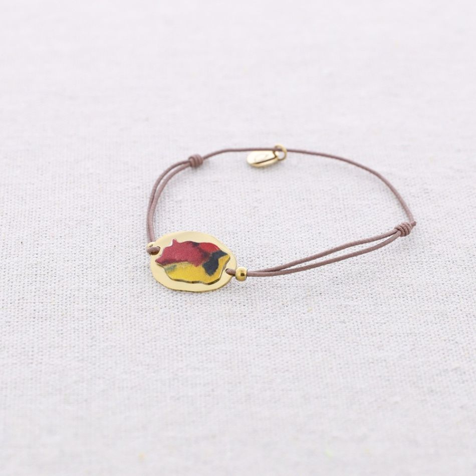 ELASTIC BRACELET MEDAL STEEL DRAWING