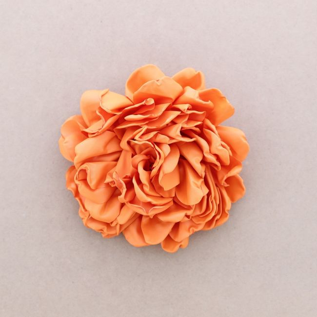 FABRIC FLOWER BROOCH 15CM