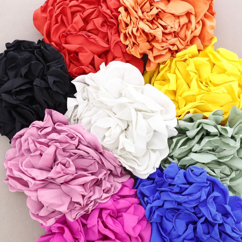 BROCHE FLOR TELA 20CM