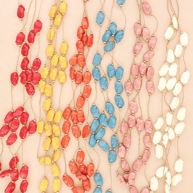 COLLAR LARGO CUENTAS RESINA