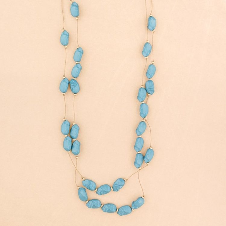 LONG NECKLACE WITH RESIN BEADS 2