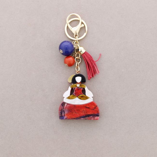 KEYCHAIN GIRL RESIN DRAWING