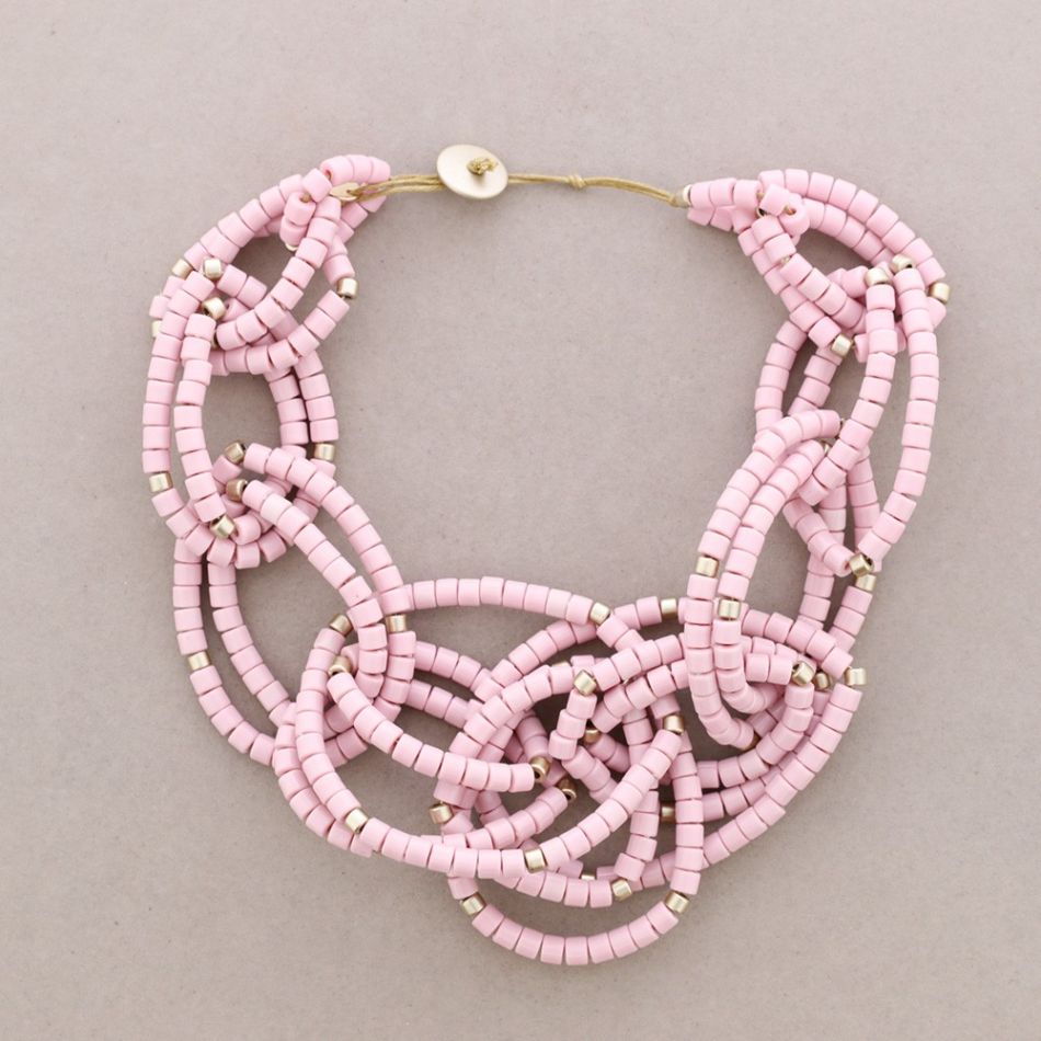 RESIN BEADS LINK NECKLACE