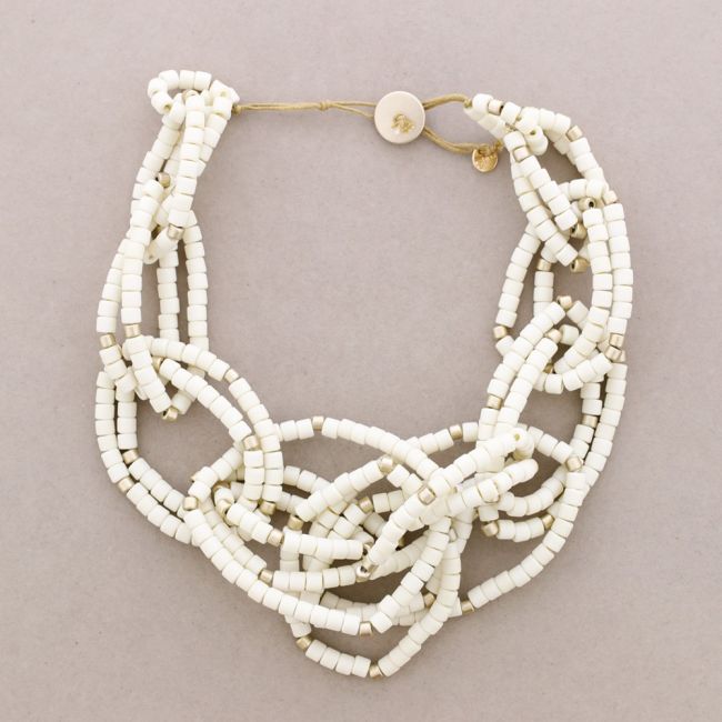 RESIN BEADS LINK NECKLACE