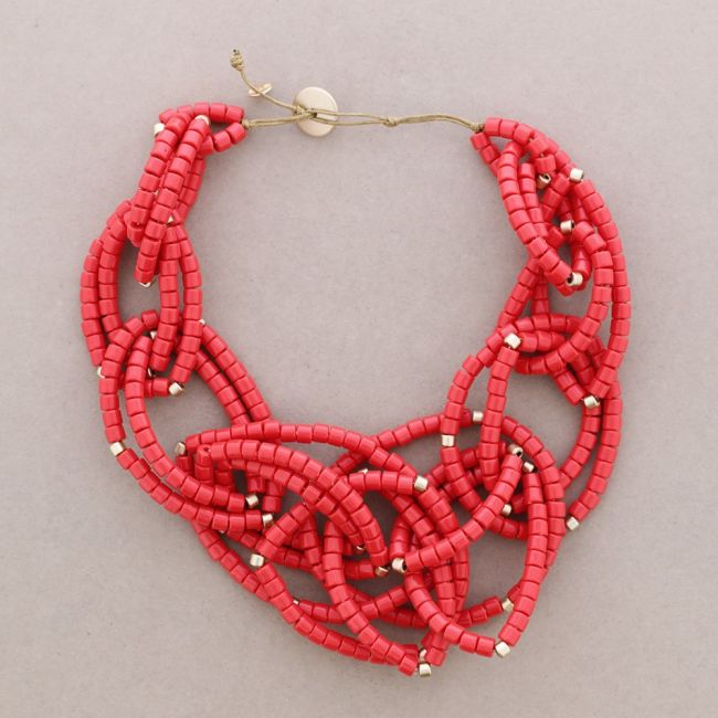 RESIN BEADS LINK NECKLACE