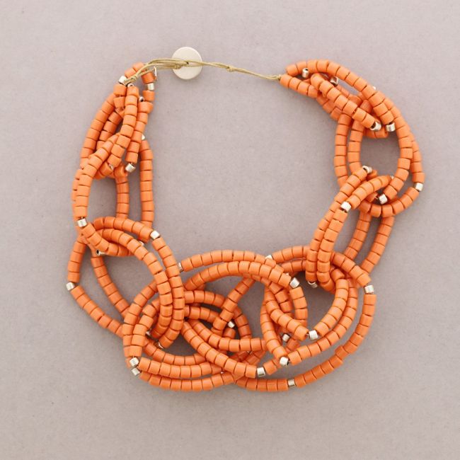 RESIN BEADS LINK NECKLACE