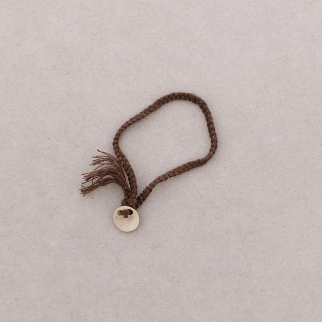 LONG NECKLACE METAL LEATHER PENDANT