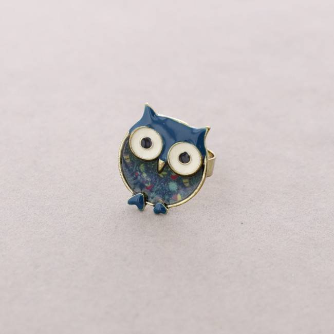 METAL ENAMEL ADJUSTABLE RING