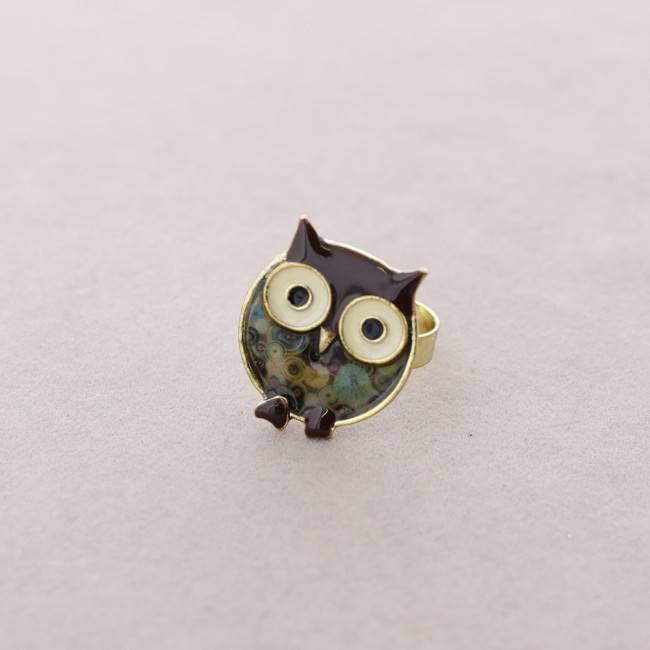 METAL ENAMEL ADJUSTABLE RING