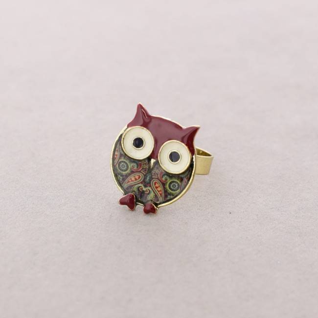 METAL ENAMEL ADJUSTABLE RING